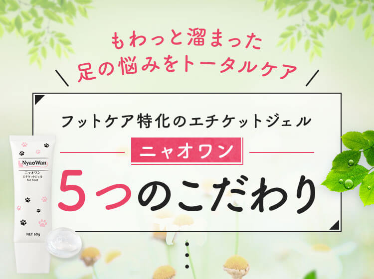 もわっとたまった足の悩みをトータルケア