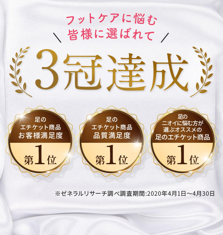 フットケアに悩む皆様に選ばれて